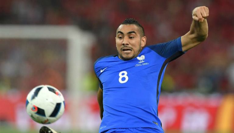 Dimitri Payet en un partido de la Eurocopa con Francia