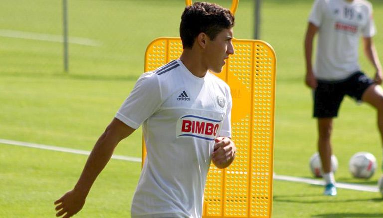 Alejandro Zendejas, entrenando ya con el Rebaño