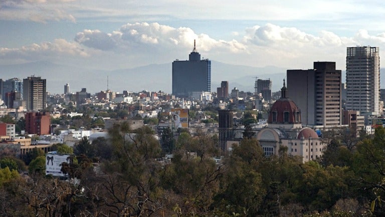 Fotografía panorámica de la Ciudad de México