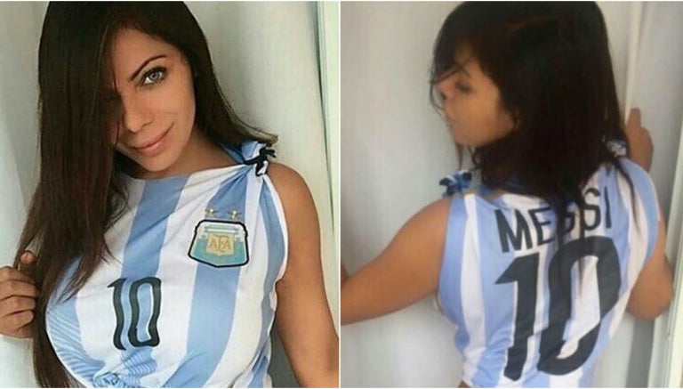 Miss Bum Bum trató de convencer a Messi con estas fotografías