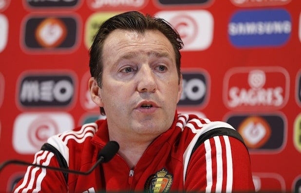 Marc Wilmots, en conferencia de prensa