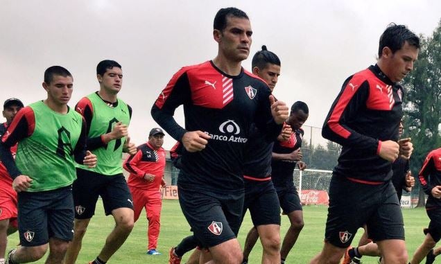 Márquez, durante un entrenamiento del Atlas