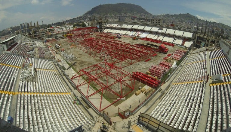 Panorámica del Nemesio Díez mientras es remodelado