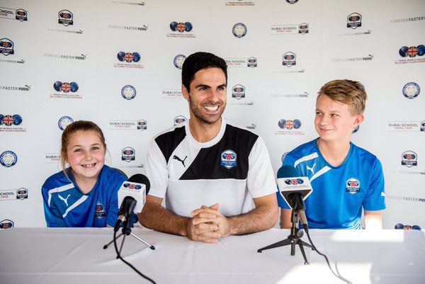 Mikel Arteta en conferencia de prensa