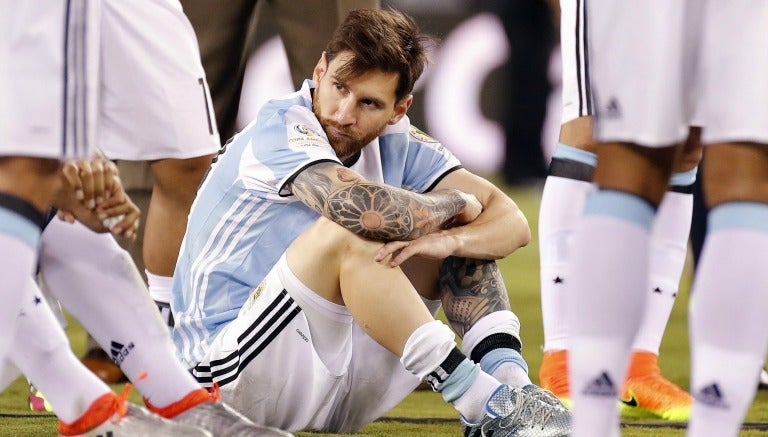  Lionel Messi, en lamento durante la Final de la Copa América Centenario 