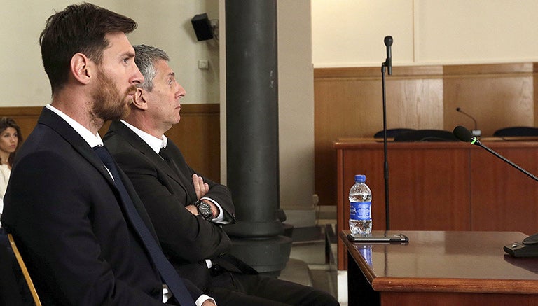 Lionel Messi, durante una audiencia 