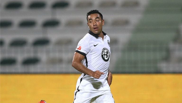 Marco Fabián, durante un partido con el Eintracht Frankfurt