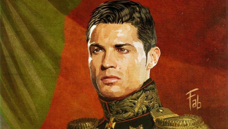 Cristiano Ronaldo, recreado como general de guerra