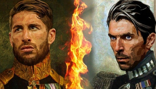 Ramos y Buffon aparecen como militares