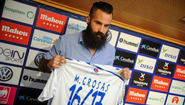 Marc Crosas es presentado con el Tenerife