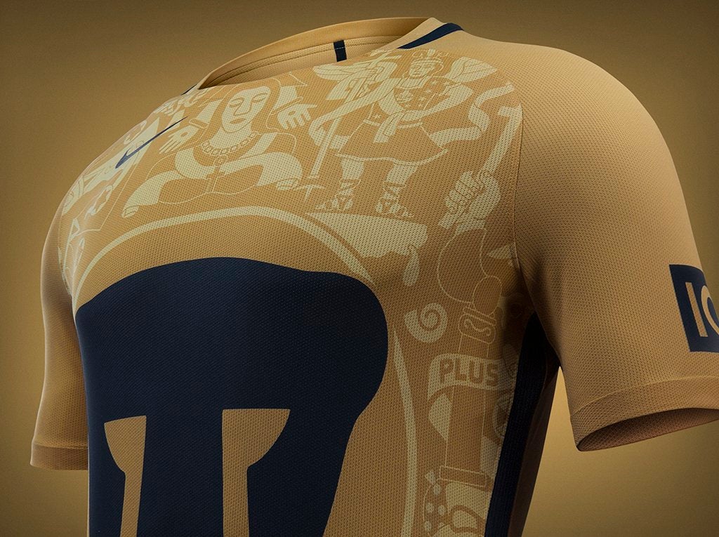 La playera local de Pumas, a detalle