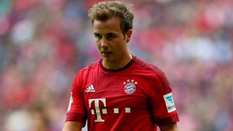 Götze, durante un partido con el Bayern Munich 