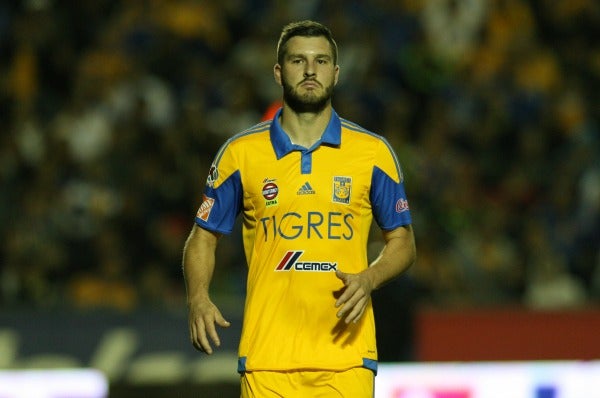 Gignac en un partido de Tigres