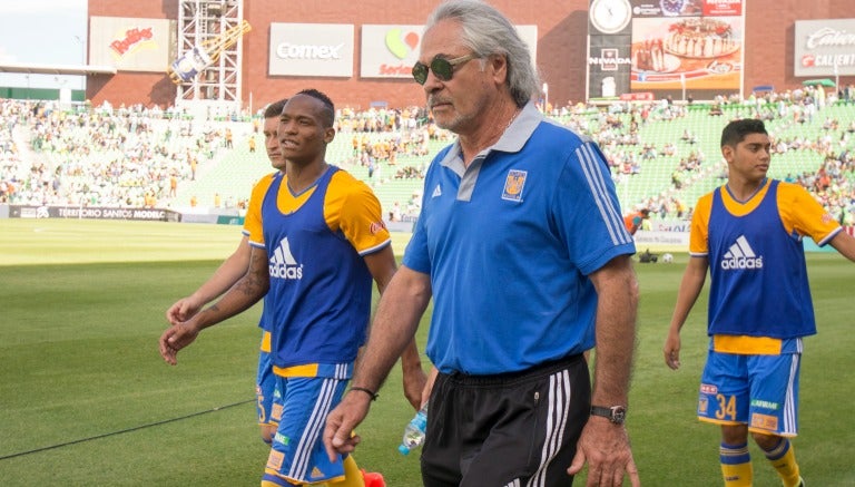 Miguel Mejía Barón tras culminar el Santos-Tigres de la J1