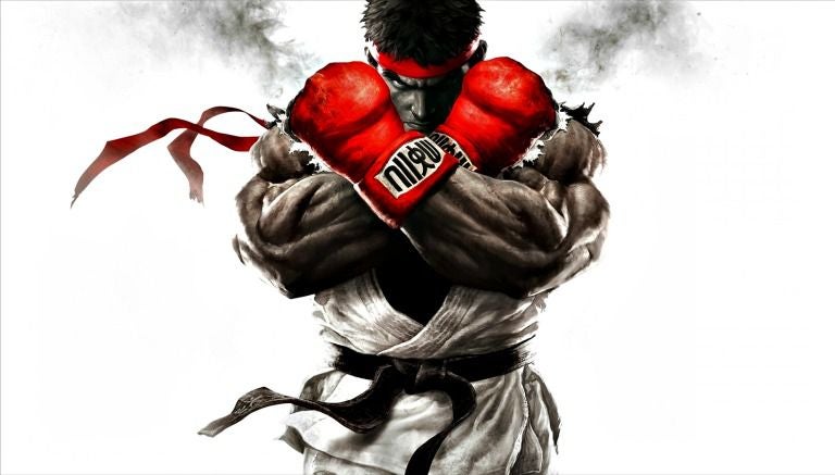 Ryu posa en la portada de Street Fighter V