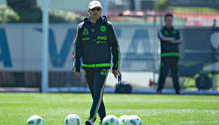 Raúl 'Potro' Gutiérrez durante un entrenamiento del Tri Olímpico