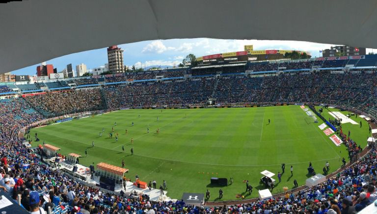 El Estadio Azul durante el juego entre Cruz Azul y Pumas en el Apertura 2016