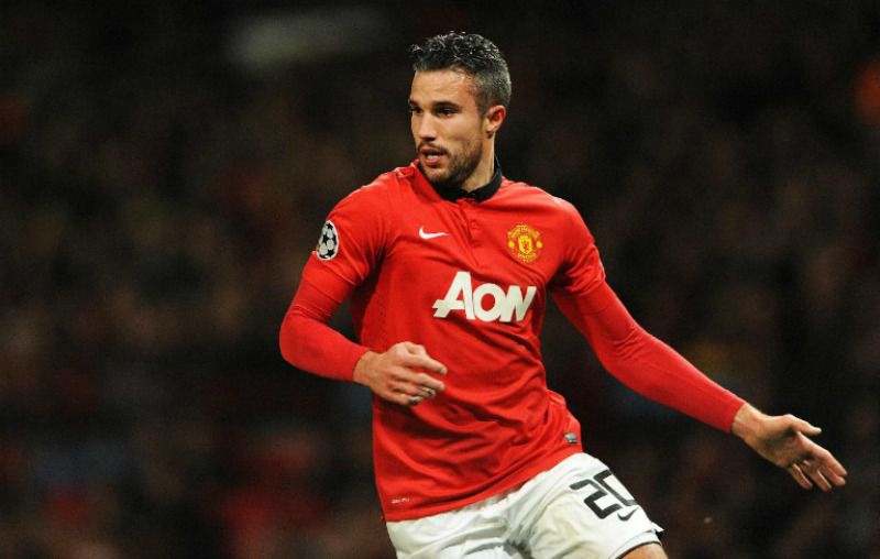 Van Persie en acción con el United