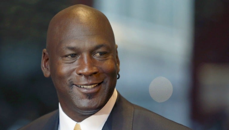 Michael Jordan previo a un evento