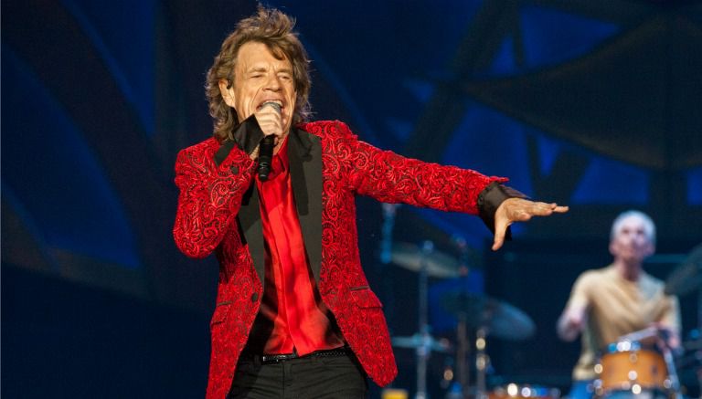 Mick Jagger durante un concierto de los Rolling Stones