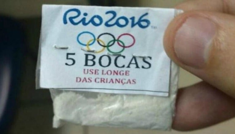 Dosis de cocaína incautada por la Policía Civil de Río de Janeiro