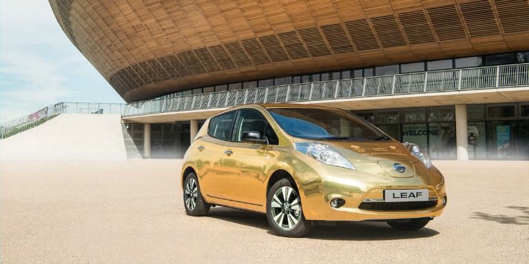 El Nissan Leaf edición dorada para los ganadores británicos en Río