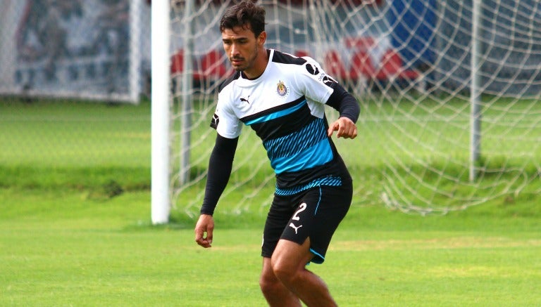 Alanís, en un entrenamiento de Guadalajara