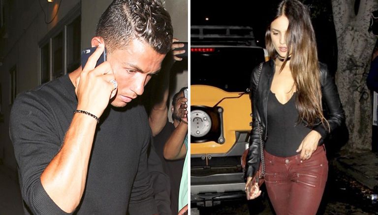 CR7 y Eiza González en su salida de un club nocturno