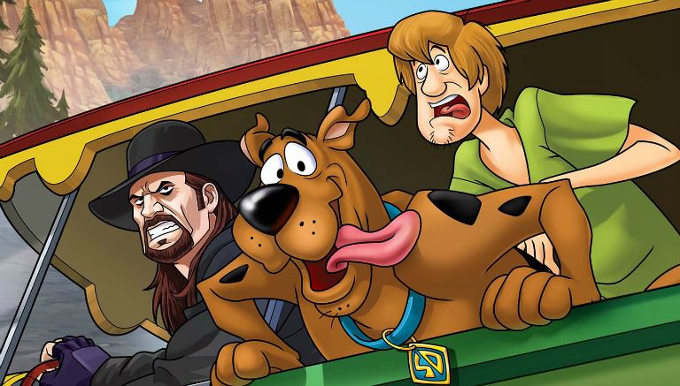 Undertaker y Scooby Doo en el cartel de la película