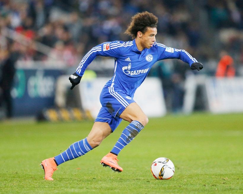 Sané en un partido del Schalke