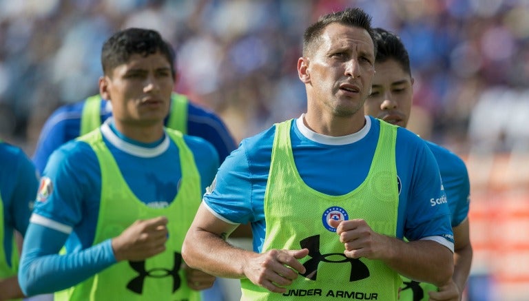 Chaco Giménez en un entrenamiento con La Máquina