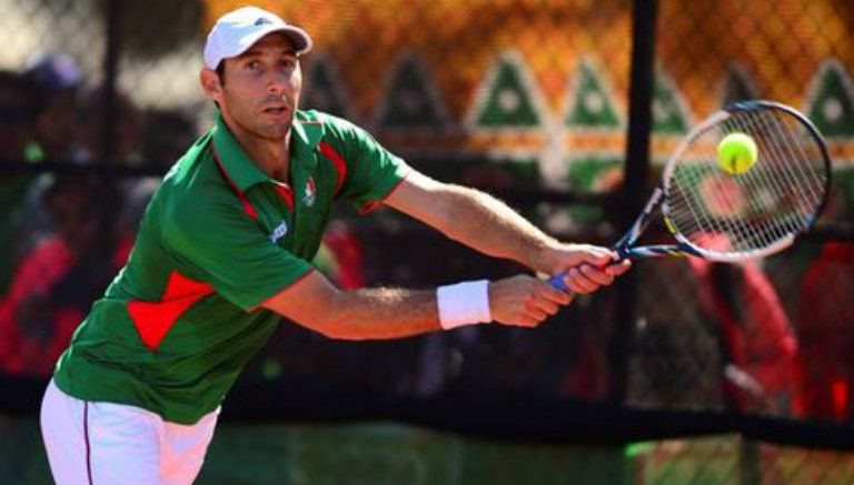 Santiago González durante una competencia 