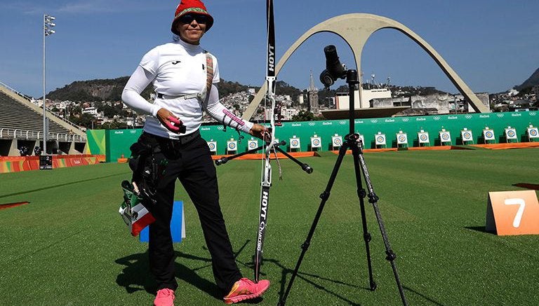 Aida Román durante las pruebas eliminatrorias de Río 2016