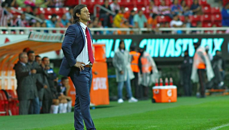 Matías Almeyda durante el partido contra Gallos