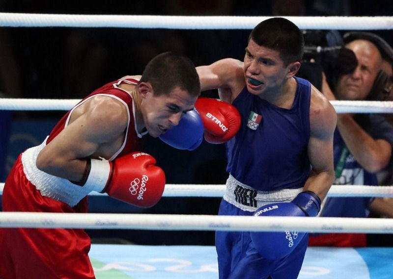 Joselito, durante su enfrentamiento con Leandro Blanc