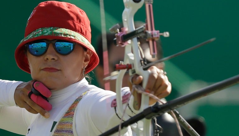 Aída Román, participando en los Juegos Olímpicos