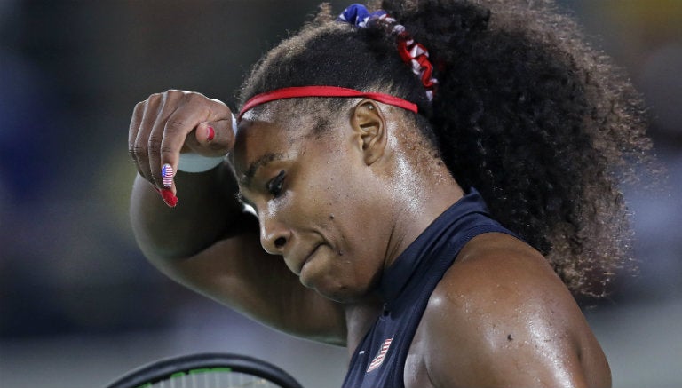 Serena Williams, en partido contra Elina Svitolina 