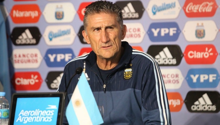 El entrenador argentino Edgardo 'Patón' Bauza, durante su presentación oficial