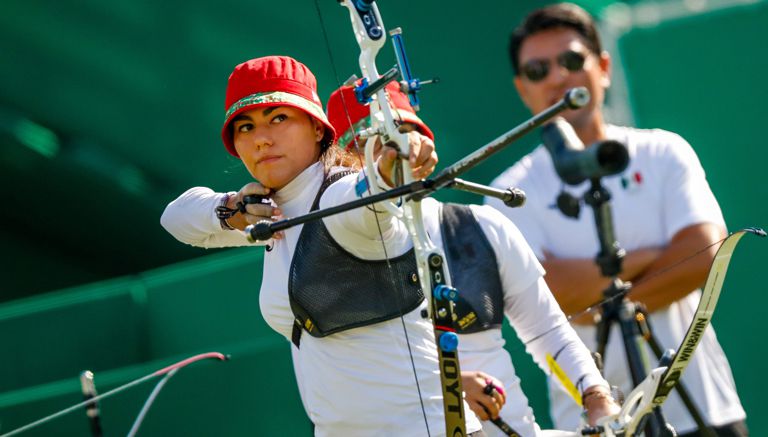 Alejandra Valencia en la prueba por equipos