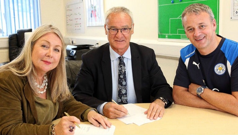 Ranieri tras firmar su nuevo contrato con Leicester City