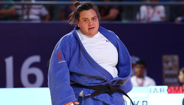 Vanessa Zambotti, durante una competencia de judo