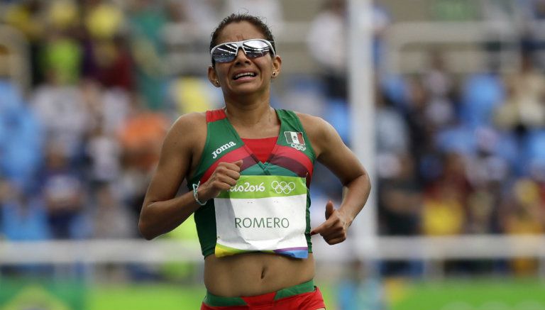 Marisol Romero durante su competencia en Río 2016