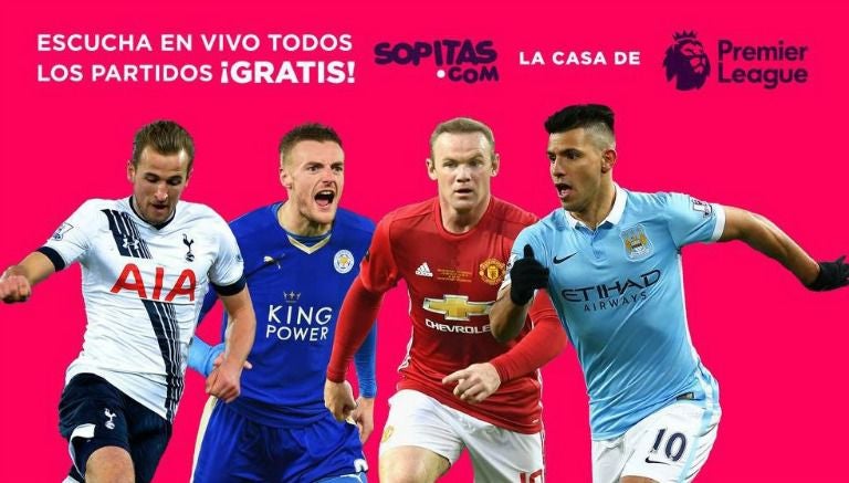 Promocional de Sopitas para eschucar la Premier League