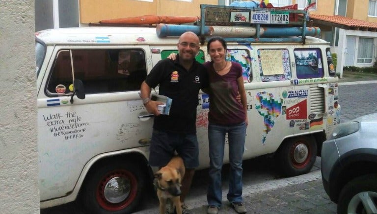 Claudio previo a seguir su recorrido por América