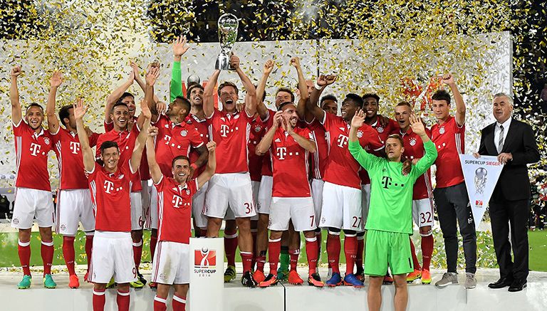 Bayern Munich festeja el título de la Supercopa de Alemania