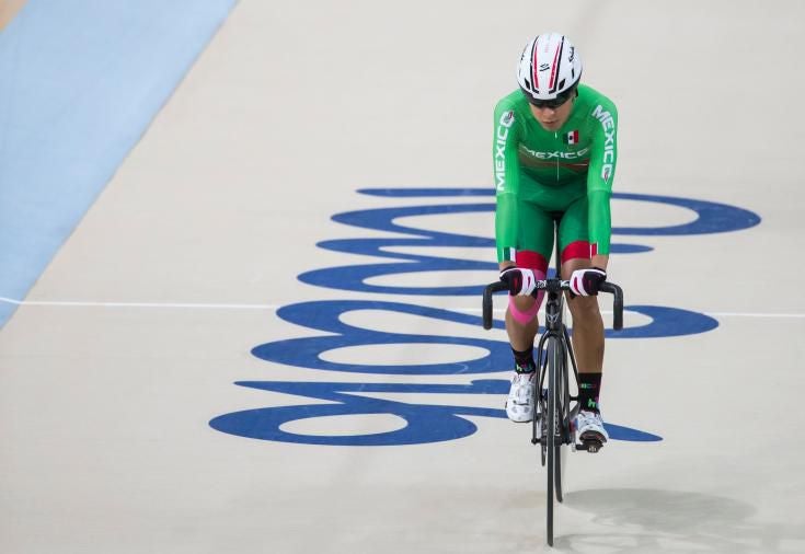 Ignacio Prado, durante la prueba del ómnium