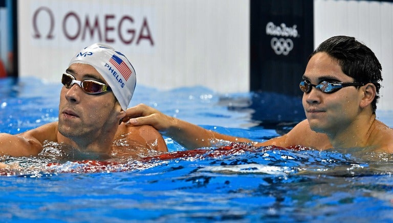 Joseph Schooling, junto a Phelps en los Juegos Olímpicos