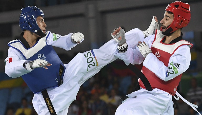 Navarro, durante combate en Río 2016