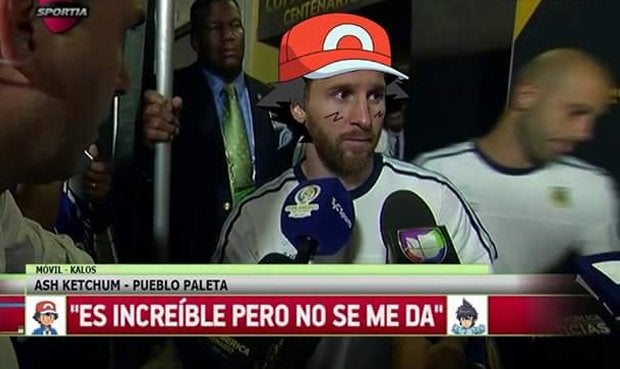 Como Messi, 'no se le da'