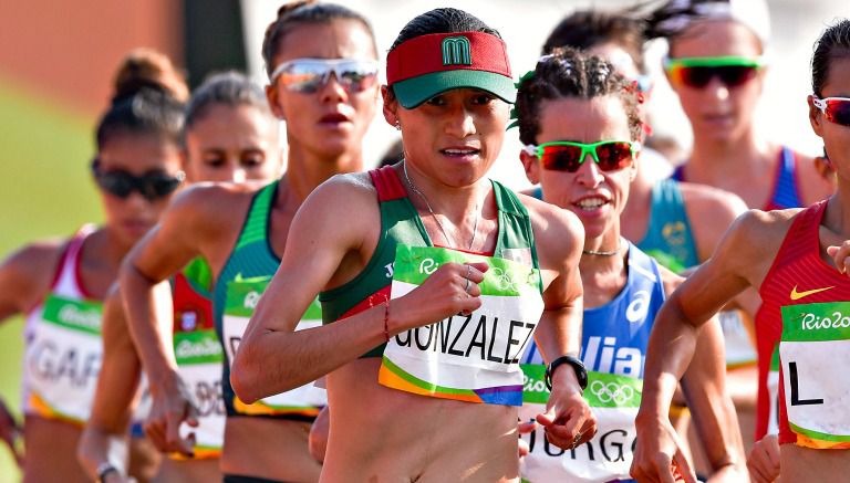 María Guadalupe González durante su participación en Río 2016